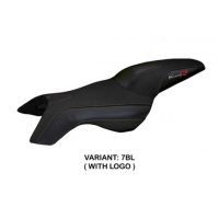 HOUSSE DE SELLE COMPATIBLE BMW K 1300 R (09-16) MODÈLE BOSTON - Logo : AVEC LOGO, Couleur : BLANC, Type : CONFORT