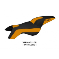 HOUSSE DE SELLE COMPATIBLE BMW K 1300 R (09-16) MODÈLE BOSTON - Logo : AVEC LOGO, Couleur : BLANC, Type : CONFORT