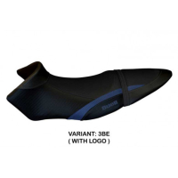 HOUSSE DE SELLE COMPATIBLE BUELL XB 12 S - XB 12 SX (19-21) MODÈLE AVIGNONE - Type : CONFORT, Logo : AVEC LOGO, Couleur : ARGENT