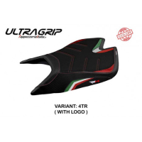 HOUSSE DE SELLE COMPATIBLE APRILIA RSV4 (21-22) MODÈLE LEON SPECIAL COLOR ULTRAG - Type : CONFORT, Logo : AVEC LOGO, Couleur : TRICOLORE