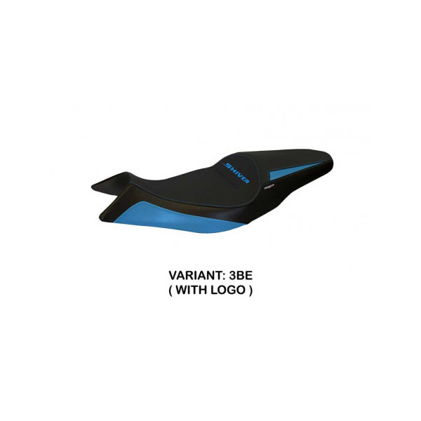 HOUSSE DE SELLE COMPATIBLE APRILIA SHIVER (10-20) MODÈLE ASTI 1 - Type : STANDARD, Logo : AVEC LOGO, Couleur : GRIS GRIS