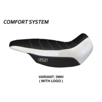 HOUSSE DE SELLE COMPATIBLE BMW R 1150 GS ADVENTURE (02-06) MODÈLE GIARRE - Logo : AVEC LOGO, Couleur : BLEU, Type : CONFORT