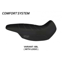 HOUSSE DE SELLE COMPATIBLE BMW R 1150 GS ADVENTURE (02-06) MODÈLE GIARRE - Logo : AVEC LOGO, Couleur : NOIR, Type : CONFORT