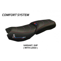 HOUSSE DE SELLE COMPATIBLE BMW R 1250 GS ADVENTURE (19-22) MODÈLE DAMTIA - Couleur : JAUNE, Type : CONFORT, Logo : AVEC LOGO