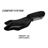 HOUSSE DE SELLE COMPATIBLE BMW R 1250 R (19-22) MODÈLE PUMA - Type : CONFORT, Logo : AVEC LOGO, Couleur : ARGENT