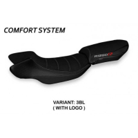 HOUSSE DE SELLE COMPATIBLE BMW R 1250 R (19-22) MODÈLE POLICORO 1 - Couleur : NOIR, Type : CONFORT, Logo : AVEC LOGO
