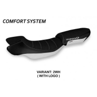 HOUSSE DE SELLE COMPATIBLE BMW R 1250 R (19-22) MODÈLE POLICORO 1 - Logo : AVEC LOGO, Couleur : ARGENT, Type : CONFORT