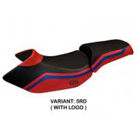 HOUSSE DE SELLE COMPATIBLE BMW R 1200 GS (05-12) MODÈLE LYON 1 - Logo : AVEC LOGO, Couleur : BLEU, Type : CONFORT
