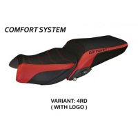HOUSSE DE SELLE COMPATIBLE BMW R 1200 RT (14-18) MODÈLE OLBIA 1 - Logo : AVEC LOGO, Couleur : GRIS GRIS, Type : CONFORT
