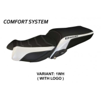 HOUSSE DE SELLE COMPATIBLE BMW R 1200 RT (14-18) MODÈLE OLBIA 1 - Logo : AVEC LOGO, Couleur : GRIS GRIS, Type : CONFORT