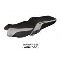 HOUSSE DE SELLE COMPATIBLE BMW R 1200 RT (14-18) MODÈLE OLBIA 1 - Logo : AVEC LOGO, Couleur : GRIS GRIS, Type : CONFORT