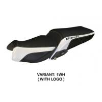 HOUSSE DE SELLE COMPATIBLE BMW R 1200 RT (14-18) MODÈLE OLBIA 1 - Logo : AVEC LOGO, Couleur : GRIS GRIS, Type : CONFORT