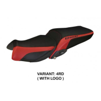 HOUSSE DE SELLE COMPATIBLE BMW R 1200 RT (14-18) MODÈLE OLBIA 1 - Logo : AVEC LOGO, Couleur : ROUGE, Type : CONFORT