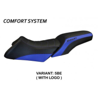 HOUSSE DE SELLE COMPATIBLE BMW R 1200 RT (06-13) MODÈLE ROBERTO - Logo : AVEC LOGO, Couleur : BLEU, Type : CONFORT 