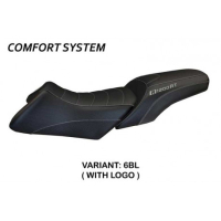 HOUSSE DE SELLE COMPATIBLE BMW R 1200 RT (06-13) MODÈLE ROBERTO - Logo : AVEC LOGO, Couleur : BLEU, Type : CONFORT