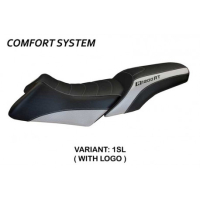 HOUSSE DE SELLE COMPATIBLE BMW R 1200 RT (06-13) MODÈLE ROBERTO - Logo : AVEC LOGO, Couleur : BLEU, Type : CONFORT