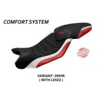 HOUSSE DE SELLE COMPATIBLE BMW S 1000 XR (15-19) MODÈLE ARDEA SPECIAL COLOR - Logo : AVEC LOGO, Couleur : BLANC ROUGE, Type : CONFORT