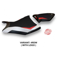 HOUSSE DE SELLE COMPATIBLE BMW S 1000 RR (09-11) MODÈLE DE SPECIAL COLOR ALABAMA - Logo : AVEC LOGO, Couleur : ROUGE BLANC BLEU, Type : STANDARD 