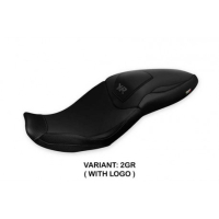 HOUSSE DE SELLE COMPATIBLE BMW S 1000 XR (20-22) MODÈLE ADRAR TOTAL BLACK - Type : STANDARD, Logo : AVEC LOGO, Couleur : GRIS GRIS