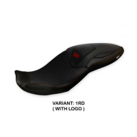 HOUSSE DE SELLE COMPATIBLE BMW S 1000 XR (20-22) MODÈLE ADRAR TOTAL BLACK - Couleur : ROUGE, Type : STANDARD, Logo : AVEC LOGO