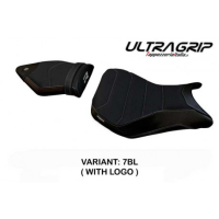 HOUSSE DE SELLE COMPATIBLE BMW S 1000 R (14-20) MODÈLE FULDA 2 - Logo : AVEC LOGO, Couleur : NOIR, Type : ULTRAGRIP