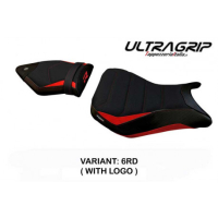 HOUSSE DE SELLE COMPATIBLE BMW S 1000 R (14-20) MODÈLE FULDA 2 - Logo : AVEC LOGO, Couleur : NOIR, Type : ULTRAGRIP
