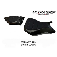 HOUSSE DE SELLE COMPATIBLE BMW S 1000 R (14-20) MODÈLE FULDA 2 - Logo : AVEC LOGO, Couleur : NOIR, Type : ULTRAGRIP