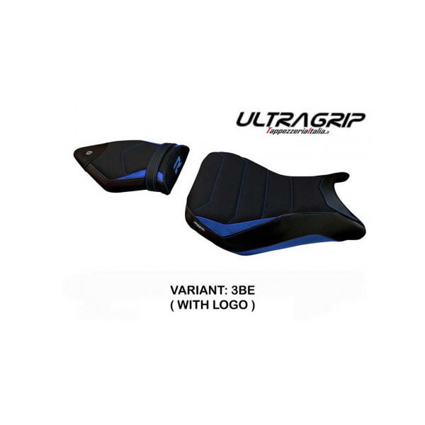 HOUSSE DE SELLE COMPATIBLE BMW S 1000 R (14-20) MODÈLE FULDA 2 - Logo : AVEC LOGO, Couleur : ROUGE, Type : ULTRAGRIP