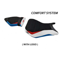 HOUSSE DE SELLE COMPATIBLE BMW S 1000 R (14-20) MODÈLE MAYA HP - Type : CONFORT, Logo : AVEC LOGO, Couleur : COULEUR HP 