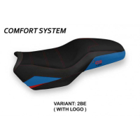 HOUSSE DE SELLE COMPATIBLE BMW F 750/850 GS (18-22) MODÈLE PANAMA 2 - Couleur : BLEU, Type : CONFORT, Logo : AVEC LOGO