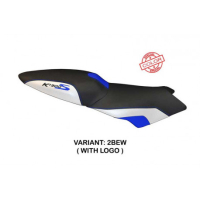 HOUSSE DE SELLE COMPATIBLE BMW K 1300 S (09-16) MODÈLE LARIANO SPECIAL COLOR - Type : STANDARD, Logo : AVEC LOGO, Couleur : BLEU BLANC