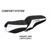 HOUSSE DE SELLE COMPATIBLE BMW K 1600 GT (10-22) MODÈLE TROPEA COLOR - Logo : AVEC LOGO, Couleur : ARGENT, Type : CONFORT