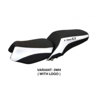 HOUSSE DE SELLE COMPATIBLE BMW K 1600 GT (10-22) MODÈLE TROPEA COLOR - Couleur : BLANC, Type : CONFORT, Logo : AVEC LOGO