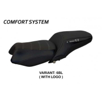 HOUSSE DE SELLE COMPATIBLE BMW K 1600 GT (10-22) MODÈLE TROPEA COLOR - Couleur : NOIR, Type : CONFORT, Logo : AVEC LOGO