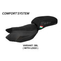 HOUSSE DE SELLE COMPATIBLE BENELLI TRK 502 (17-22) MODÈLE MERIDA STANDARD, NOIR, - Couleur : NOIR, Type : CONFORT, Logo : AVEC LOGO 