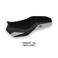 HOUSSE DE SELLE COMPATIBLE BMW F 850 GS ADVENTURE (19-22) MODÈLE DIVO - Logo : AVEC LOGO, Couleur : ARGENT, Type : STANDARD