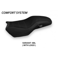 HOUSSE DE SELLE COMPATIBLE BMW F 850 GS ADVENTURE (19-22) MODÈLE TATA - Type : CONFORT, Logo : AVEC LOGO, Couleur : GRIS GRIS 