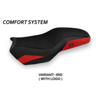 HOUSSE DE SELLE COMPATIBLE BMW F 750/850 GS (18-22) MODÈLE PANAMA 3 - Logo : AVEC LOGO, Couleur : BLANC, Type : CONFORT