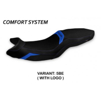 HOUSSE DE SELLE COMPATIBLE BMW F 900 R (19-22) MODÈLE ALMATY - Couleur : BLEU, Type : CONFORT, Logo : AVEC LOGO