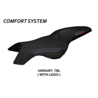 HOUSSE DE SELLE COMPATIBLE BMW K 1200 R (05-08) MODÈLE BOSTON - Type : CONFORT, Logo : AVEC LOGO, Couleur : ARGENT