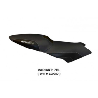 HOUSSE DE SELLE COMPATIBLE BMW K 1300 S (09-16) MODÈLE LARIANO 2 - Logo : AVEC LOGO, Couleur : GRIS GRIS, Type : CONFORT