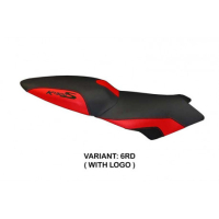 HOUSSE DE SELLE COMPATIBLE BMW K 1300 S (09-16) MODÈLE LARIANO 2 - Type : CONFORT, Logo : AVEC LOGO, Couleur : ARGENT