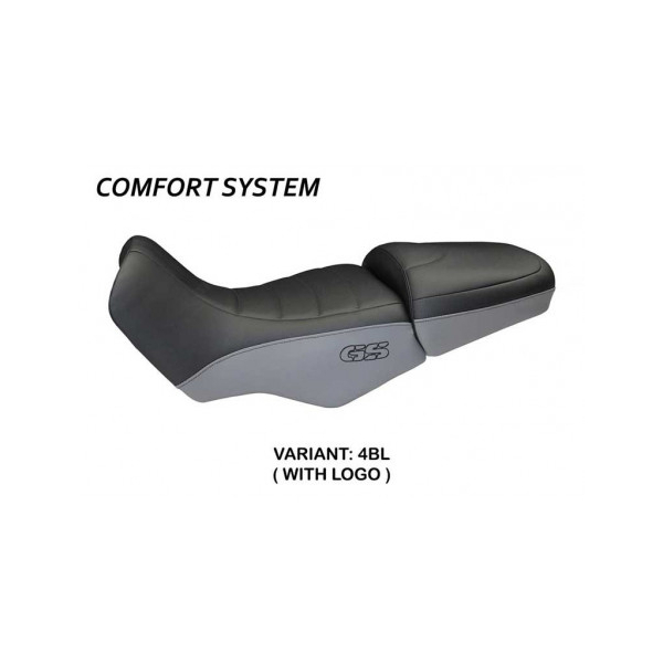 HOUSSE DE SELLE COMPATIBLE BMW R 1100/1150 GS (94-03) MODÈLE FIRENZE - Couleur : NOIR, Type : CONFORT, Logo : AVEC LOGO