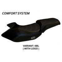 HOUSSE DE SELLE COMPATIBLE BMW R 1200 GS (05-12) MODÈLE LYON 4 - Logo : AVEC LOGO, Couleur : BLEU, Type : STANDARD