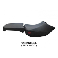 HOUSSE DE SELLE COMPATIBLE  BMW R 1200 GS ADVENTURE (06-12) MODÈLE DE BASE - Logo : AVEC LOGO, Couleur : ARGENT, Type : STANDARD