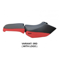 HOUSSE DE SELLE COMPATIBLE  BMW R 1200 GS ADVENTURE (06-12) MODÈLE DE BASE - Logo : AVEC LOGO, Couleur : ARGENT, Type : STANDARD