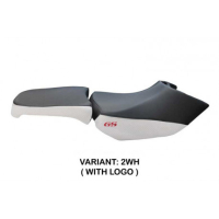 HOUSSE DE SELLE COMPATIBLE  BMW R 1200 GS ADVENTURE (06-12) MODÈLE DE BASE - Couleur : BLANC, Type : STANDARD, Logo : AVEC LOGO