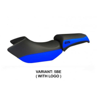 HOUSSE DE SELLE COMPATIBLE BMW R 1200 GS (05-12) MODÈLE SIRACUSA COLOR - Logo : AVEC LOGO, Couleur : BLEU, Type : STANDARD