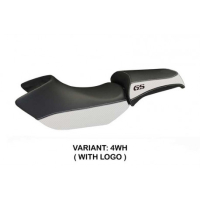 HOUSSE DE SELLE COMPATIBLE BMW R 1200 GS (05-12) MODÈLE SIRACUSA COLOR - Couleur : NOIR, Type : STANDARD, Logo : AVEC LOGO