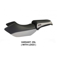 HOUSSE DE SELLE COMPATIBLE BMW R 1200 GS (05-12) MODÈLE SIRACUSA COLOR - Type : STANDARD, Logo : AVEC LOGO, Couleur : GRIS GRIS